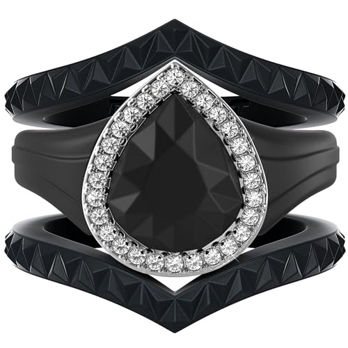 Rinfit Pear Silicone Ring with CZ